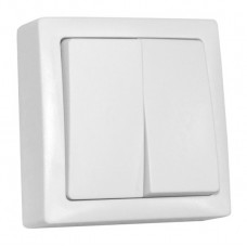 Διακόπτης Κομιτατέρ Λευκός Επίτοιχος IP20 13-3450